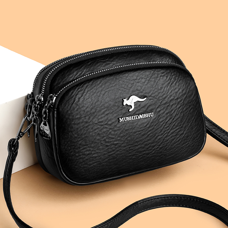 Luxury Bags News - กระเป๋าเดินทางสำหรับพักผ่อนแบบเรียบง่ายของผู้หญิงใหม่กระเป๋าสะพายไหล่ผู้หญิงแฟชั่นหรูหรากระเป๋าสะพายพาดลำตัวหนัง PU สีทึบคุณภาพสูง