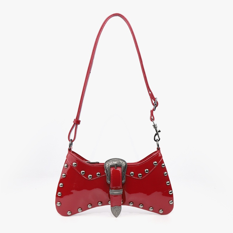 Luxury Bags News - 2025 ใหม่Luxury Designer Western Punkสไตล์เสือดาวพิมพ์รักแร้กระเป๋าผู้หญิงยี่ห้อRivetเข็มขัดหัวเข็มขัดกระเป๋าถือไหล่กระเป๋า