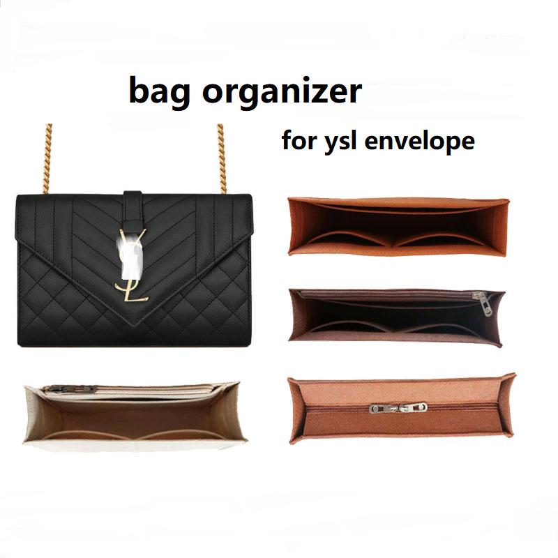 Luxury Designer Bags Ysl - 【ขายเฉพาะกระเป๋าด้านใน】กระเป๋าจัดระเบียบแทรกสําหรับซองจดหมาย ysl Divider Shaper Protector กระเป๋าด้านในที่กําหนดเองออแกไนเซอร์