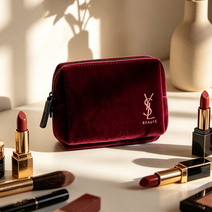 Luxury Designer Bags Ysl - กระเป๋า YSL’s Bag Wine Red Velvet