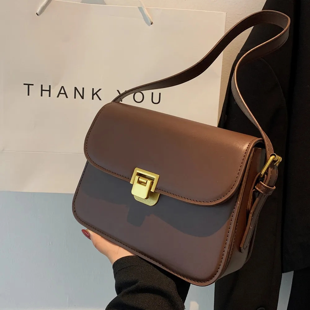 Luxury Bags News - กระเป๋าสะพายไหล่หนัง PU สำหรับผู้หญิง ดีไซน์หรูหรา แบรนด์ดัง กระเป๋าทรงสี่เหลี่ยมเล็ก