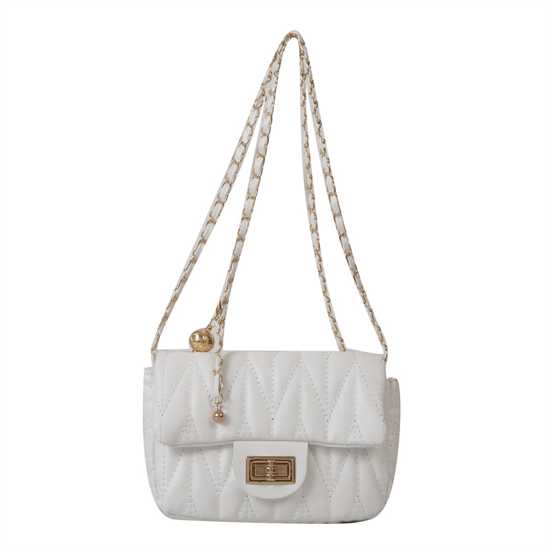 กระเป๋าสะพายข้างผู้หญิงแบบเย็บ - Chain Crossbody Quilted บทวิจารณ์และราคา