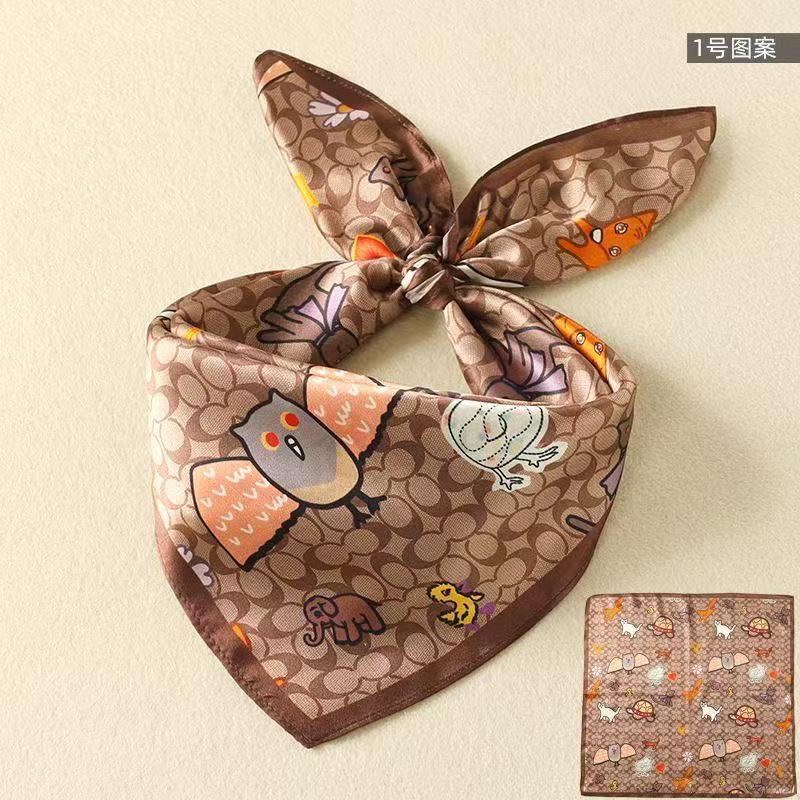 ผ้าพันคอไหมสี่เหลี่ยมลายดอกไม้ - Luxury Bags Online บทวิจารณ์และราคา