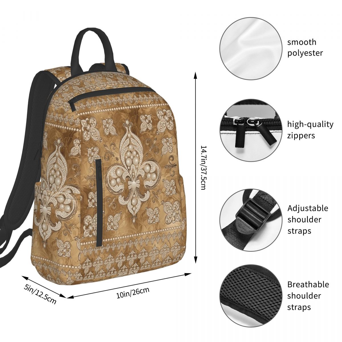 เฟลอร์-เดอ-ลิสกระเป๋าเป้สะพายห - Luxury Bags For Kids บทวิจารณ์และราคา