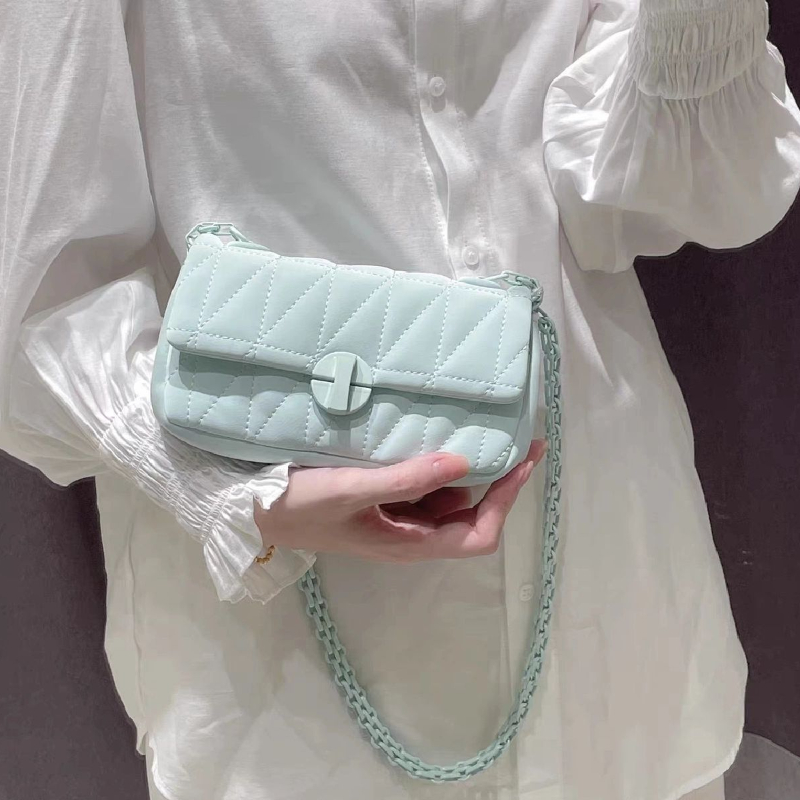 สินค้าใหม่ 2026 กระเป๋าสะพายข้ - Chain Crossbody Quilted บทวิจารณ์และราคา