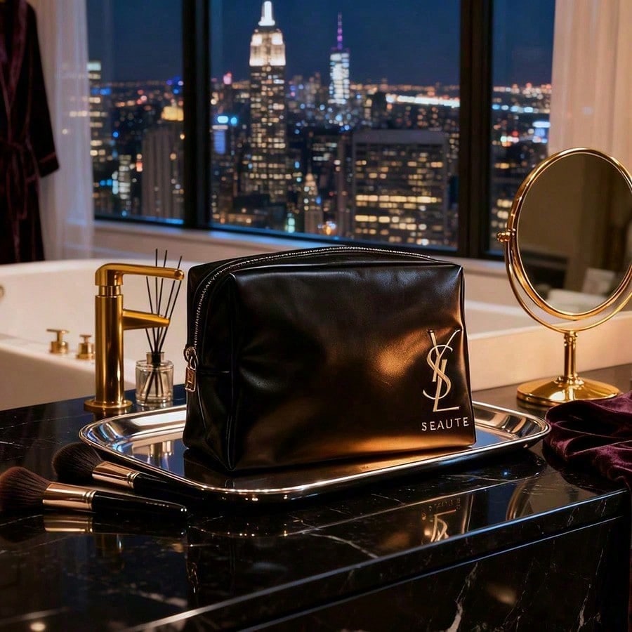 กระเป๋าเครื่องสำอางสีดำคลาสสิก - Luxury Designer Bags Ysl บทวิจารณ์และราคา