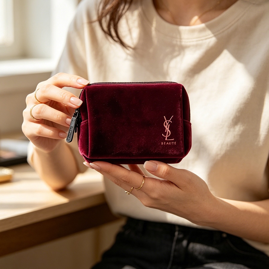 กระเป๋า YSL’s Bag Wine Red Vel - Luxury Designer Bags Ysl บทวิจารณ์และราคา